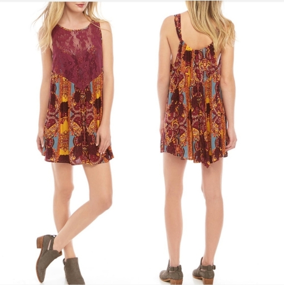 Free People NWTS Count Me in Trapeze Tunic - Picture 2 of 5